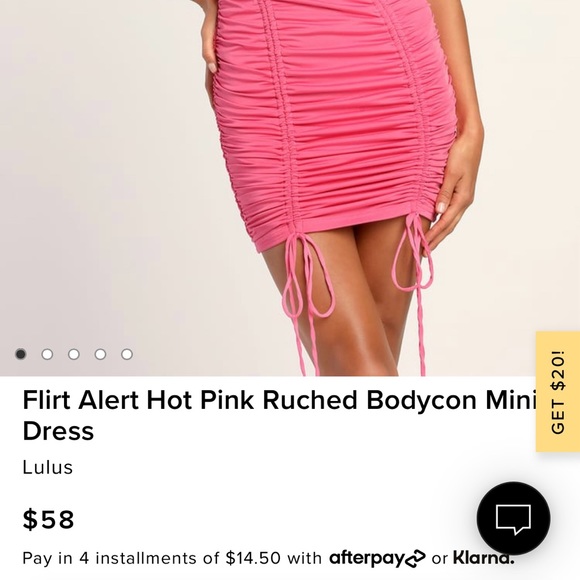 Lulus Pink Ruched Dress - Picture 2 of 4